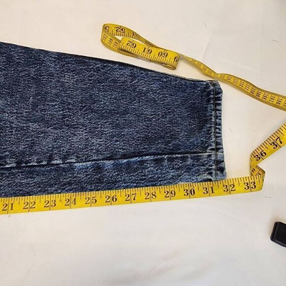 Zena Vintage High-waisted Dark Denim Women's Jeans Size 12 E6 - Picture 5 of 9